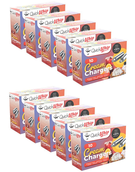 BOM Quick Whip Pro Cream Charger 10 Pack x10(100pcs)