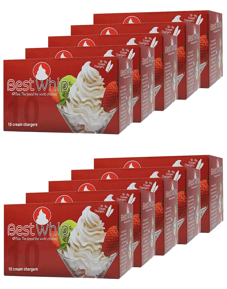 Best Whip Cream Chargers 10 Pack x 10 (100Pcs)
