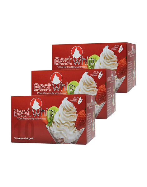 Best Whip Cream Chargers 10 Pack x 3 (30Pcs)