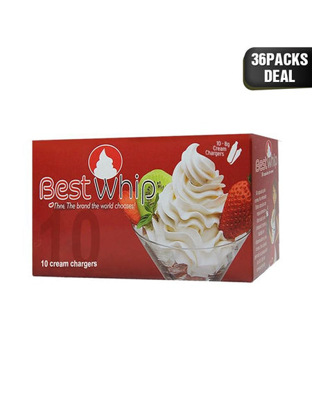 BOM Best Whip Cream Charger 10 Pack x 36 (360Pcs)