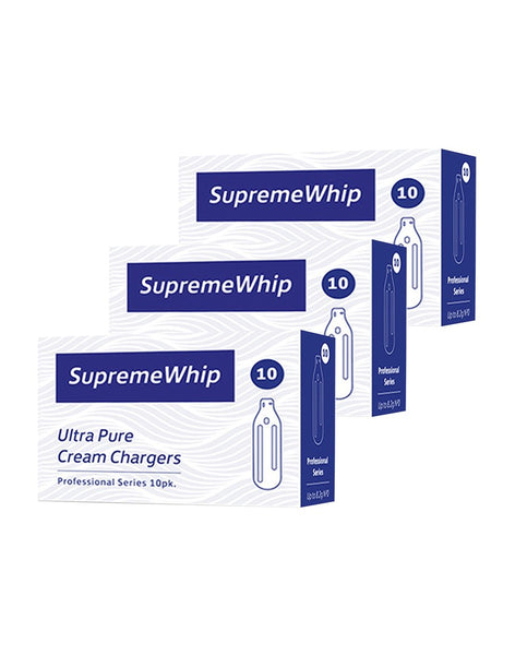 BOM SupremeWhip Cream Chargers - 10 Pack x 3 (30Pcs)