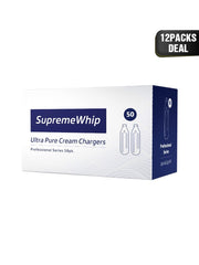 BOM Supreme Whip Cream Charger 50 Pack x 12 (600Pcs)