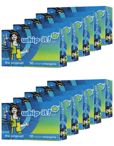 Whip It Cream Chargers - 10 Pack x 10 (100 Pcs)