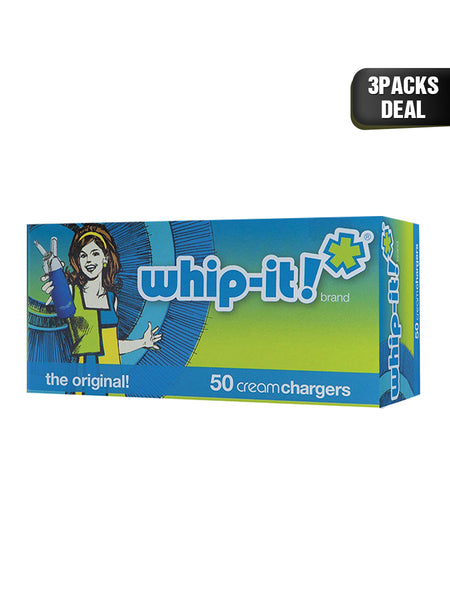 BOM Whip It Cream Charges 50 Pack x 3 (150Pcs)